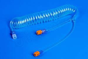 Γραμμές επέκταση κουλουριασμένο Y Tube με διπλή βαλβίδα 150cm / 250cm